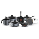 Conjunto De Panelas Rochedo Limpa Fácil Grafite – 7 Peças