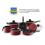 Conjunto De Panelas Rochedo Smart Vermelho – 7 Peças