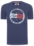 Camiseta Masculina Circle Graphic – Tommy Jeans – Azul