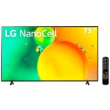 Smart TV 75″ LG 4K NanoCell 75NANO75 HDMI 2.0, Nvidia GEFORCE NOW, ThinQAI, Smart Magic, Google, Alexa