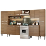 Cozinha Completa Madesa Emilly Joy com Armário e Balcão 15 Portas 1 Gaveta