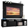 Rack Madesa Cancun e Painel Para TV Até 65 Polegadas – Preto