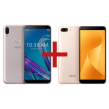 Zenfone Max Pro (M1) 3GB/32GB Prata + Zenfone Max Plus (M1) 3GB/32GB Dourado