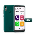ObaSmart Conecta 4G 64GB Verde: celular fácil de usar com letras e ícones grandes
