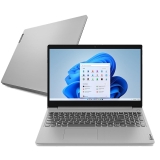 Notebook Lenovo Ultrafino Ideapad 3 AMD Ryzen 5 8GB 256gb SSD W11 15.6” Cinza