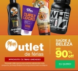 Outlet de férias – Saúde e Beleza com até 90% de desconto