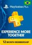 Playstation Plus – 12 Month Subscription (Brazil)