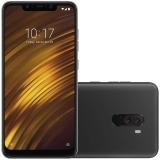 Smartphone Xiaomi Pocophone F1 64GB Versão Global Desbloqueado Preto Android 8.1 Oreo, 6GB RAM, Câmera 12MP + 5MP, Tela 6.18″
