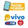 Recarga de Celular com 50% de desconto TIM, Claro, OI, Vivo apenas pelo APP