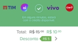 Recarga de Celular com R$ 5,00 de desconto