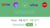 Recarga de Celular com R$ 5,00 de desconto