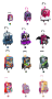 Mochilas com rodinha – Vários Personagens Sestini