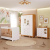 Quarto Bebê Completo Berço Americano Ben 3 Em1 Guarda Roupa 4 Portas e Cômoda Uli 4 Gavetas 100% MDF