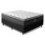 Cama Box Casal Colchão Molas Ensacadas Pillow Maximus 138x188x62cm Cinza / Preto Gazin