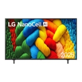 Smart TV LG 75 Polegadas 4K 75NANO80ASA NanoCell Processador a7 AI Gen8 WebOS 25 Charcoal Black