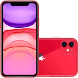 Smartphone Apple iPhone 11 128GB 4GB RAM Desbloqueado Vermelho iOS 13, Câmera Dupla 12 MP, Tela 6″