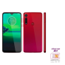 Smartphone Motorola Moto G8 Play Vermelho Magenta 32GB + Triplo Chip Vivo 4G Universal 2/3/4 Pré/Controle