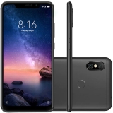 Smartphone Xiaomi Redmi Note 6 Pro 64GB Versão Global Desbloqueado Preto Android 8.1, Dual Chip, Câmera 12MP+5MP, Tela 6.26″