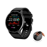 SmartWatch KaBuM! Smart 550, Preto, Pulseira Extra Tecido Sintético Marrom, Compatível IoT KaBuM! Smart – KBSAC009