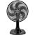 Ventisol Ventilador de Mesa Oscilante, Turbo 6 Pás Premium, Preto, 40cm, 127V