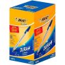 Caneta Bic Azul Cristal Dura Mais – Ponta Esferográfica Média de 1.0mm. Escrita Macia e Cor Intensa