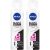 NIVEA Kit Desodorante Aerossol Black & White Clear 150ml – 2 Unidades, Nivea, pacote de 2