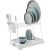 METALTRU – Escorredor de Louças Prime Duplo, Branco com Branco