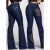 Calça Jeans Country Feminina Bordada Flare Com Elastano Rodeio
