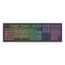 Teclado Gamer Membrana Redragon Crux K518r Rainbow Wireless – Preto