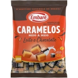 Embaré Caramelos Meio a Meio Sabor Leite/Chocolate 660g