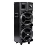 Caixa de Som Amplificada Amvox ACA 1101 Duplo 8 Black 1100W Woofer 8″