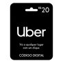 Gift Card Uber Presente Cartão R$ 20 Reais Digital
