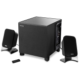 Caixa de Som Edifier 2.1 Bluetooth (21W) XM2BT Preto Subwoofer de caixa de madeira de 4 polegadas
