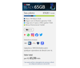 Plano Tim Black 65GB + Deezer premium por apenas R$ 65,99