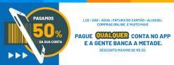 50% de desconto para pagar suas contas hoje