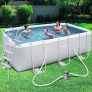 Piscina Retangular Estruturada Jilong com Bomba Filtrante e Escada – 7.800 Litros