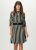 Malwee – Vestido Listrado Preto