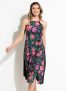 Quintess – Vestido Quintess Ponto Cruz com Transparência